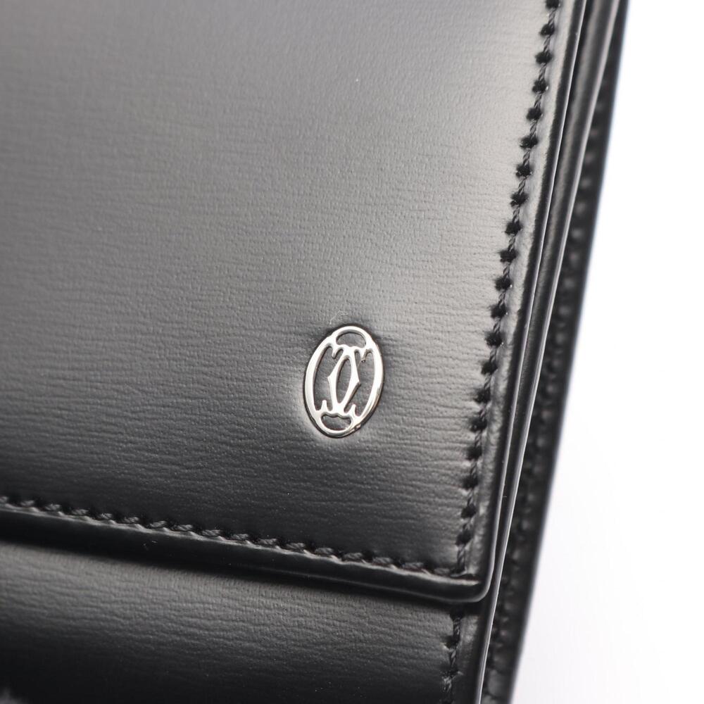 Cartier Pasha wallet with coin purse, leather, women's, black - Picture 7 of 7